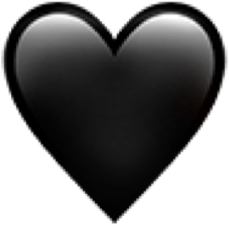 Significance Of Black Heart Emoji Database Of Emoji - Black Heart Emoji Ios 10 (1368x855), Png Download