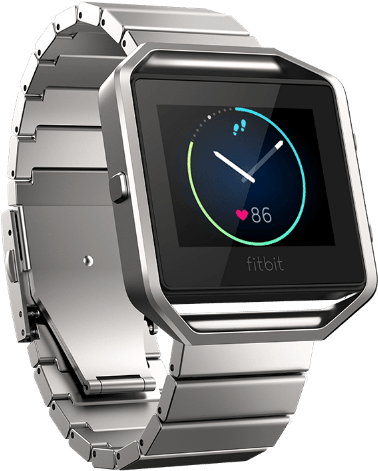 Fitbit Fitbit Accessories Fitbit Blaze Metal Accessory - Fitbit Blaze Metal Strap (414x500), Png Download