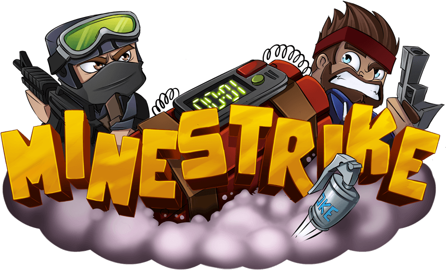 Minestrike - Cartoon (1000x678), Png Download