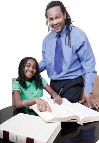 While - White Student Black Teacher (340x508), Png Download