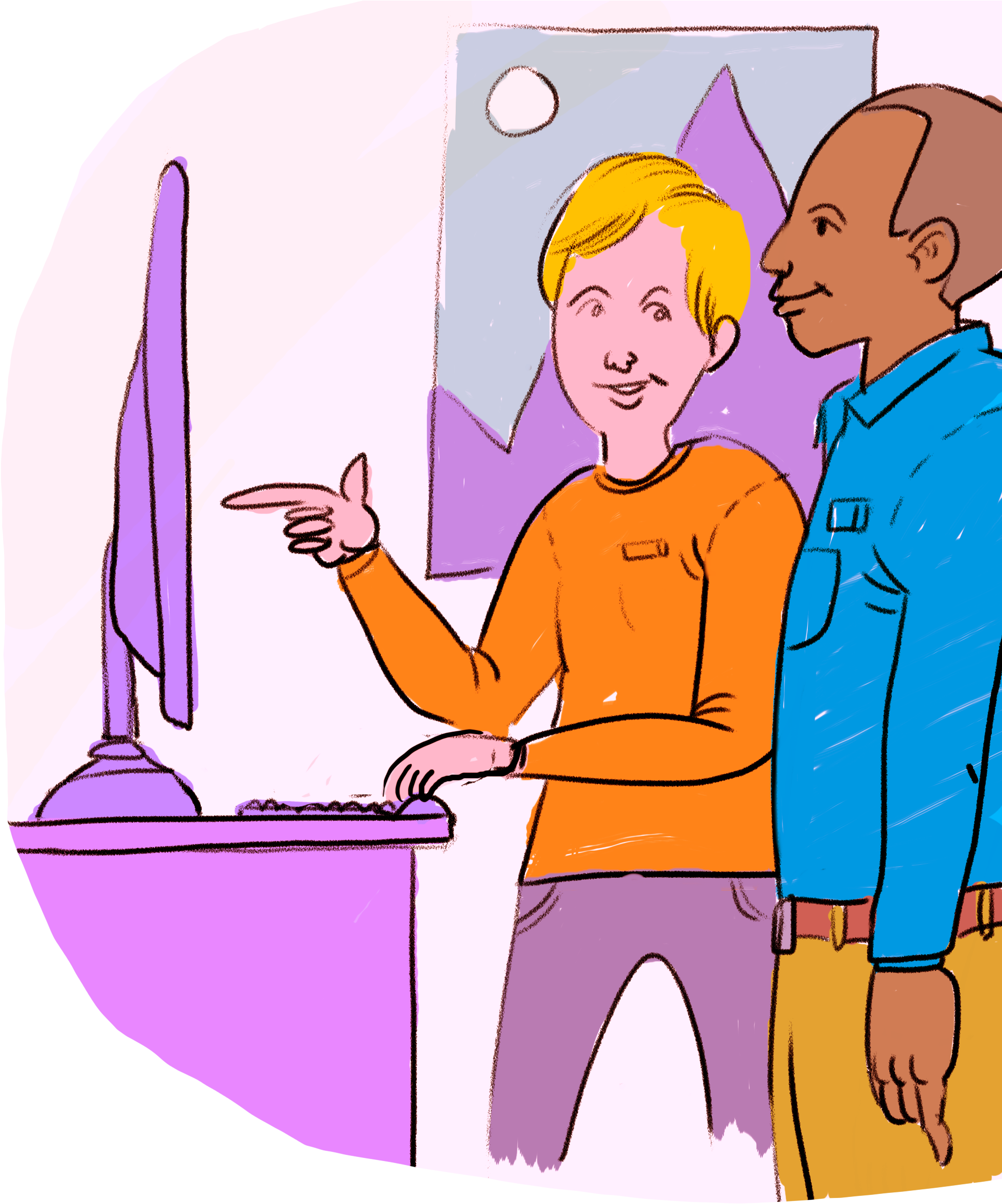 Vector Freeuse Download Anger Clipart Bad Father - Teacher (2048x2618), Png Download