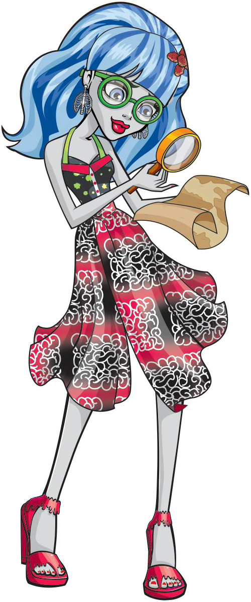 Ghoulia Yelps Ghoulia Yelps Is The Daughter Of A Zombie - Ghoulia Yelps Skull Shores (500x1197), Png Download