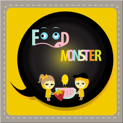 Food Monster Is A Fun Game For Helping Kids Figure - Cartoon (615x424), Png Download