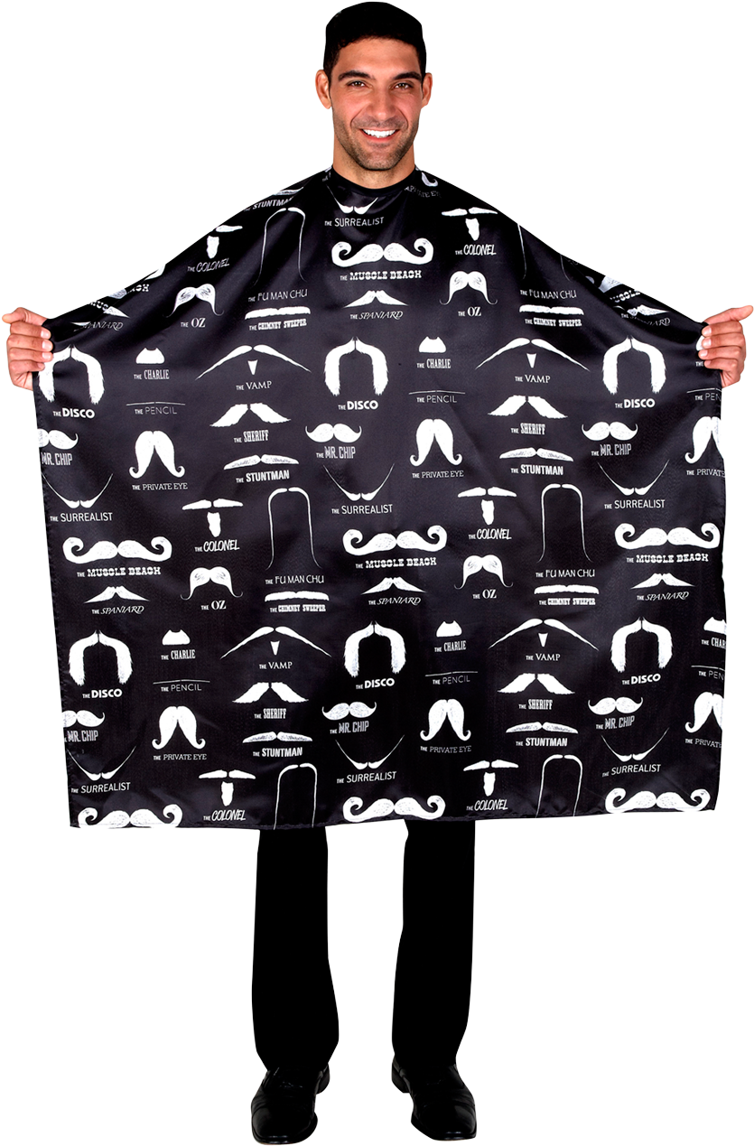 Betty Dain Mustache Black Cape - Betty Dain Mustache (1600x1600), Png Download