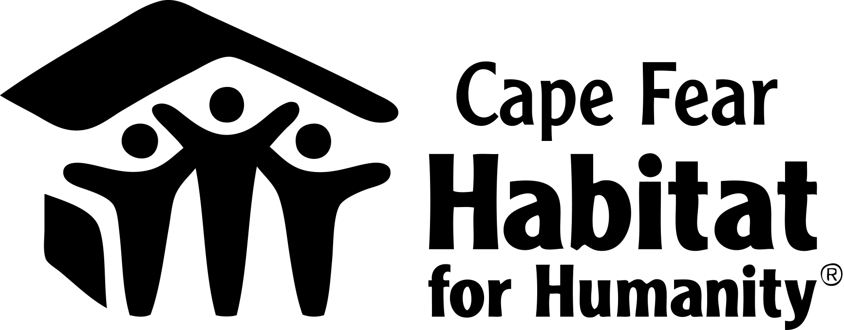 Cape Fear Habitat For Humanity - Habitat For Humanity (1733x679), Png Download