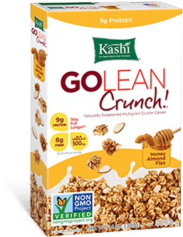 Golean Crunch R Honey Almond Flax - Kashi Golean Honey Almond Flax (360x340), Png Download