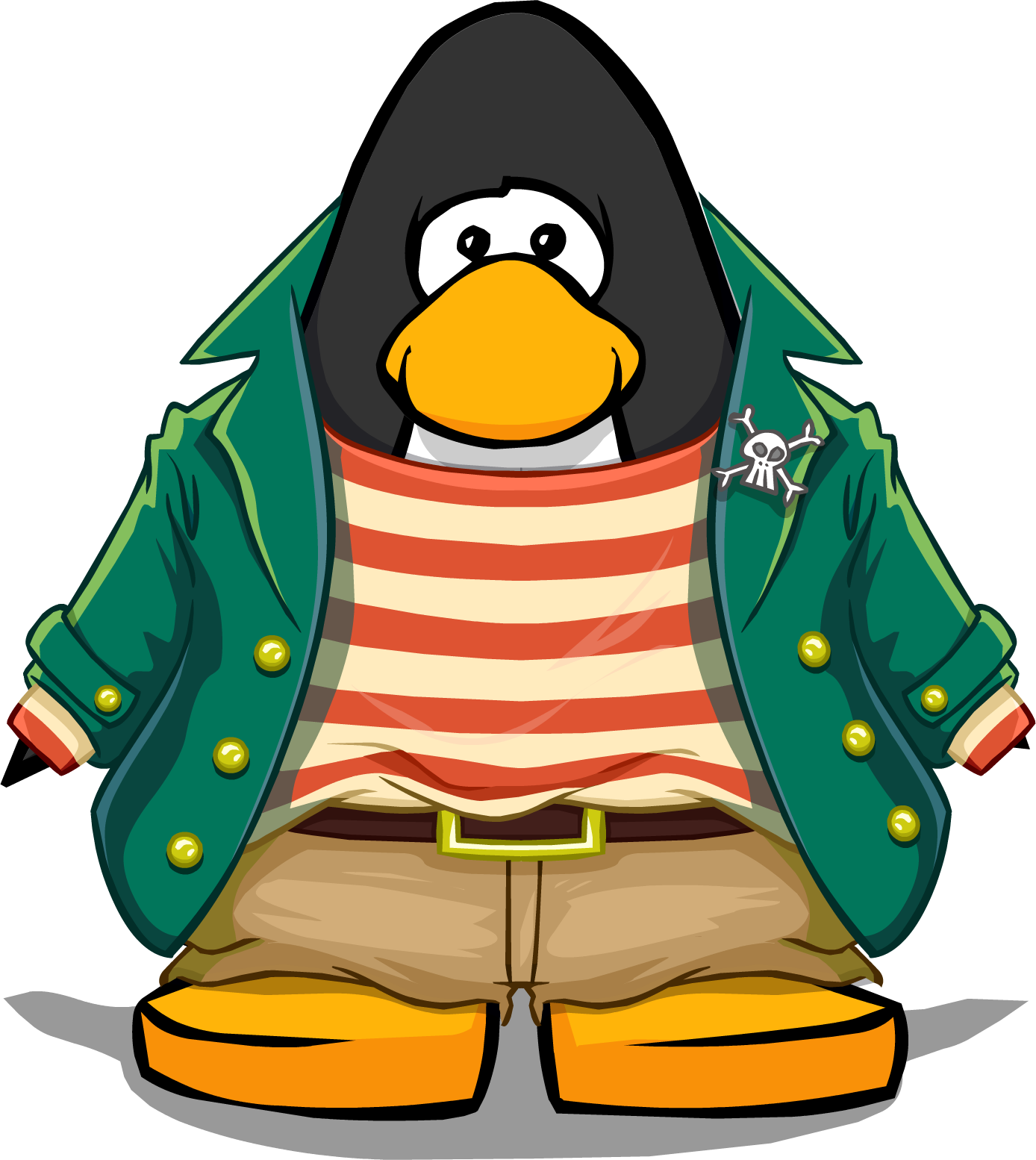 Salty Dog Outfit Pc - Club Penguin (1388x1554), Png Download