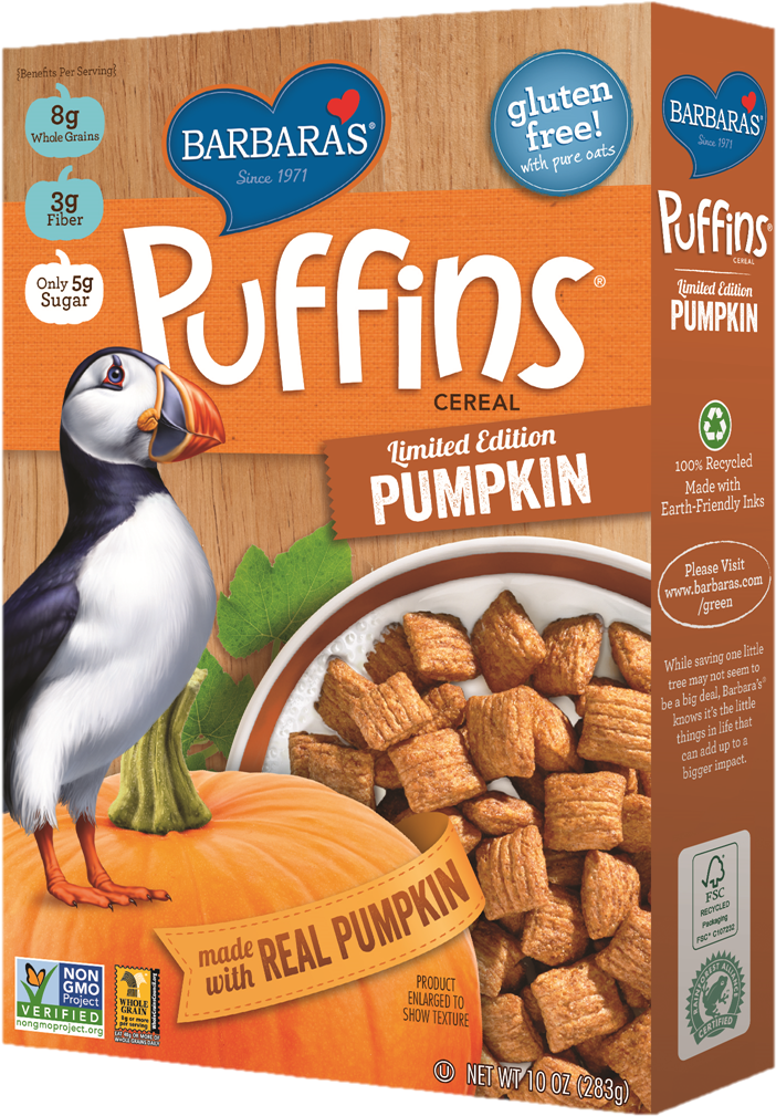 Posted In Barbara's Products, Non-gmo - Puffins Cereal (825x1125), Png Download