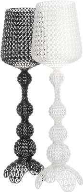 Kabuki, The Diva-like Floor Lamp - Kartell Kabuki Stehleuchte Weiss (516x580), Png Download