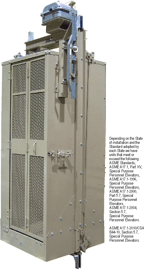 Smc Personnel Hoist - Cupboard (576x955), Png Download