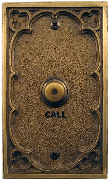 Vintage Elevator Call Button (801x700), Png Download