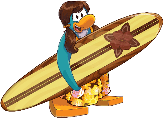 Surf Recorte 0002 - Club Penguin Summer Jam (566x413), Png Download