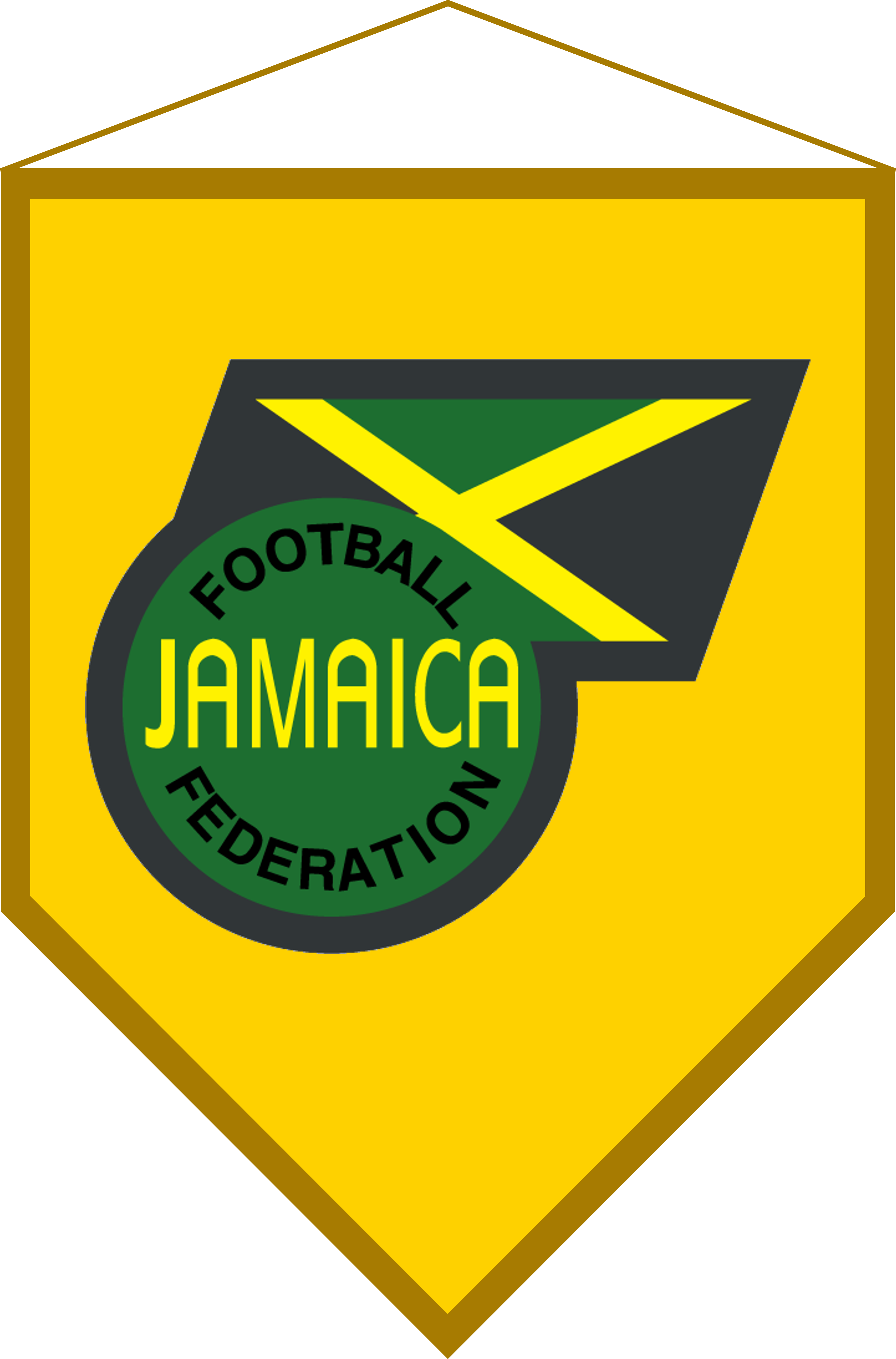 Logo Banderín Jamaica - Jamaica Football Federation (3647x5527), Png Download