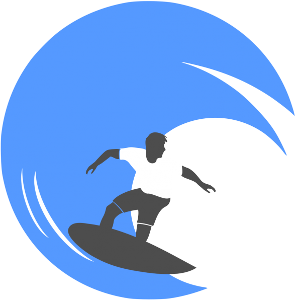 Surf Design - Surfing (999x999), Png Download