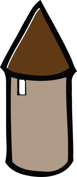 Grain Clipart Grain Elevator - Silo Clip Art (258x590), Png Download