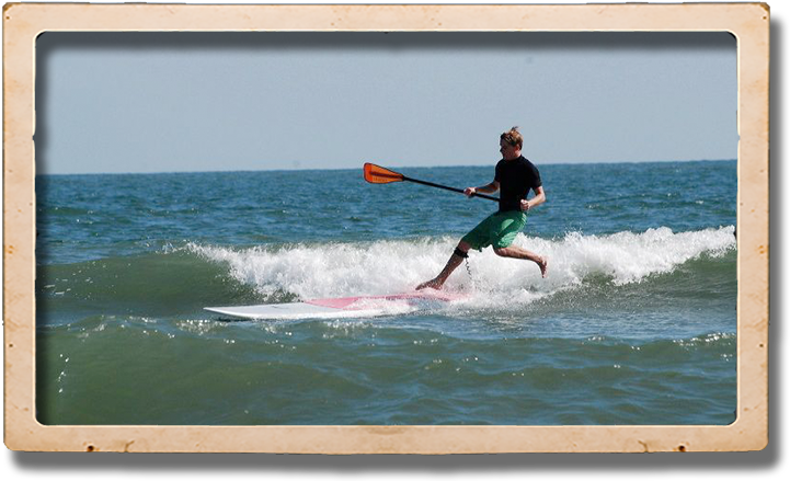 Paddle Surfing - Surfing (752x450), Png Download
