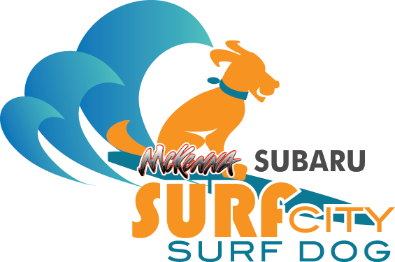 2017 Surfcitylogo Mckennasubaru - Surf City Surf Dog Competition (565x375), Png Download