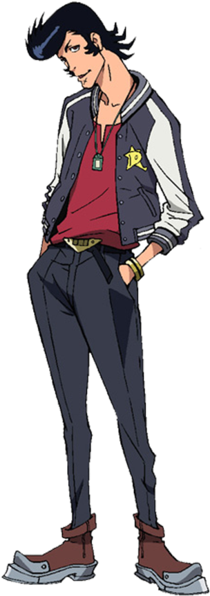 Space Dandy Render By Pradyrk-d7bb9r7 - Best Dressed Anime Guys (894x894), Png Download