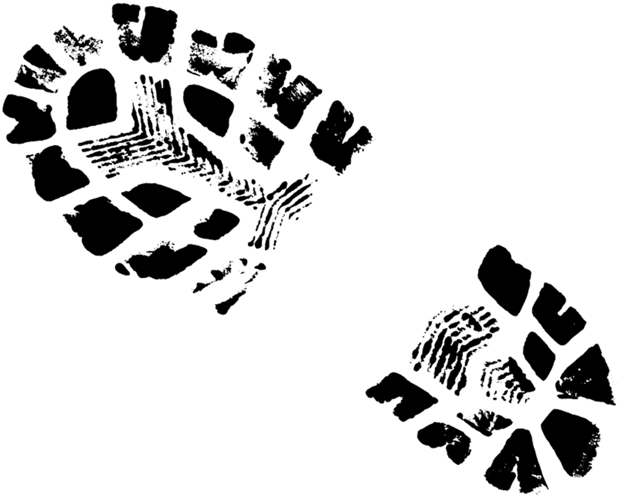 Boot Print - Boot Print Png (1250x1001), Png Download