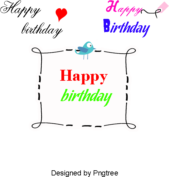 Vector Happy Birthday Wordart, Happy Birthday Wordart, - Vector Graphics (800x800), Png Download