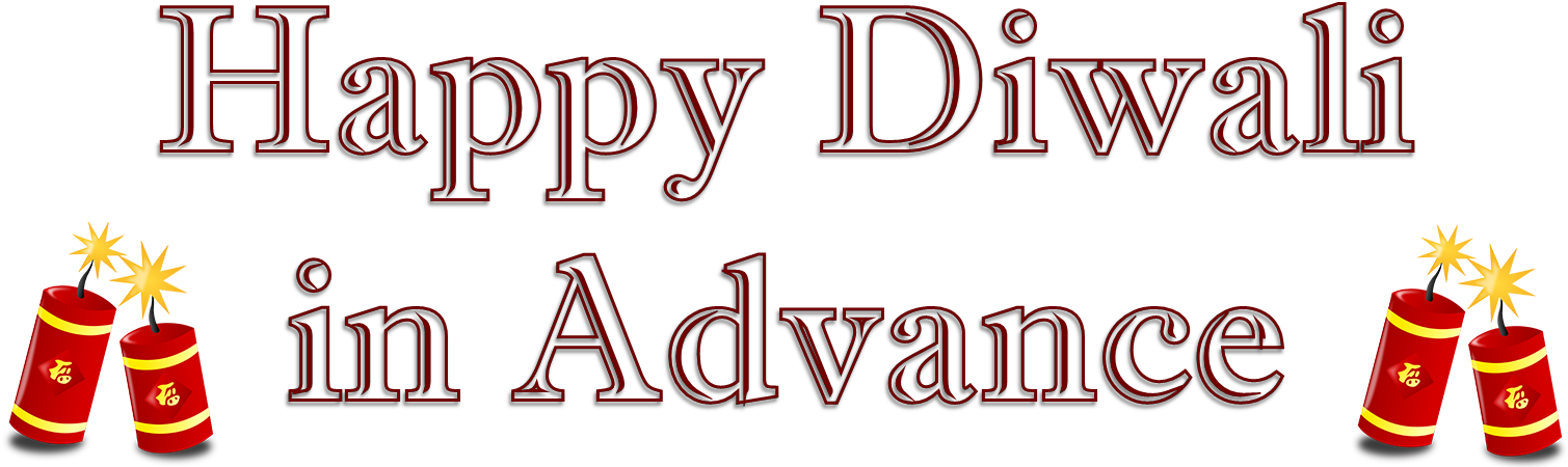 Happy Diwali In Advance Png Hd Quality - Calligraphy (1640x556), Png Download