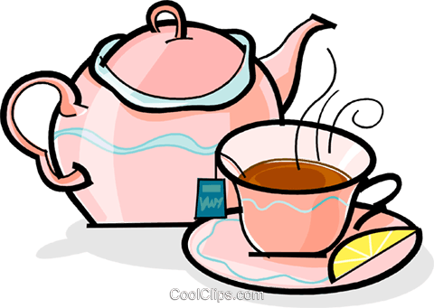 Teapot And Cup Of Tea Royalty Free Vector Clip Art - Cup Of Tea Clip Art (480x341), Png Download