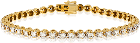 18ct Yellow Gold Bracelet - Bracelet (630x630), Png Download