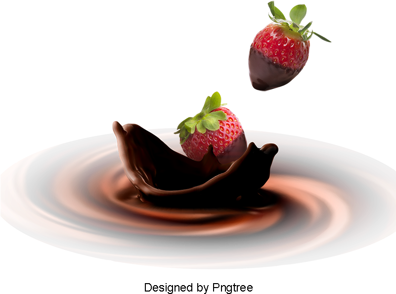 Strawberry Chocolate, Watermark, Milk Splash, Milk - Milk (800x800), Png Download