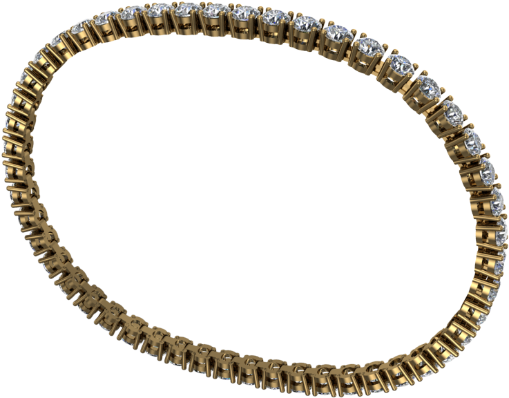 Libra Eternity 18k Gold Bracelet - Bracelet (1024x768), Png Download