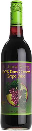 Concord Grape Juice - St. James Winery (516x516), Png Download