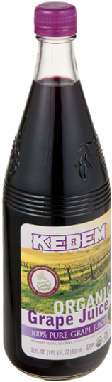 Kedem Organic Juice, Grape - 22 Fl Oz Bottle (600x600), Png Download