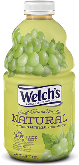 Thumbnail - Welchs Natural 100% Juice, Grape - 46 Fl Oz (600x600), Png Download
