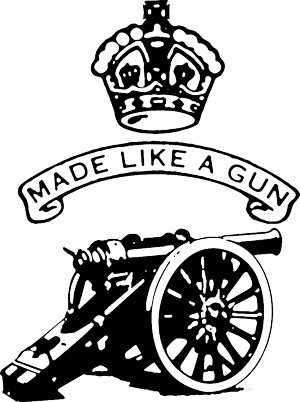 Bullet Drawing Classic - Royal Enfield Made Like A Gun Logo (300x402), Png Download