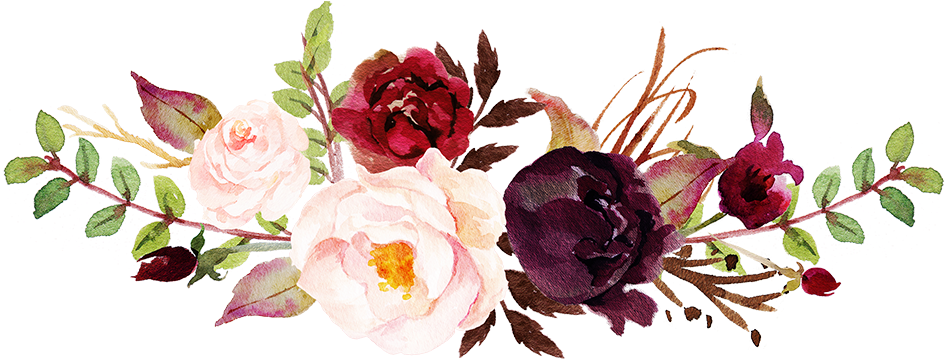 Picture - High Resolution Png Watercolor Flowers Background (1000x377), Png Download