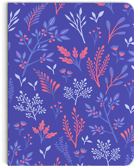 Tricolor Botany Notebook - Illustration (960x960), Png Download