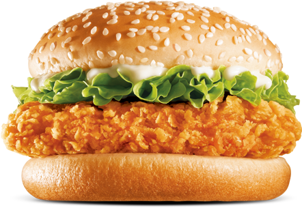Chicken Burger - Non Veg Burger Png (444x400), Png Download