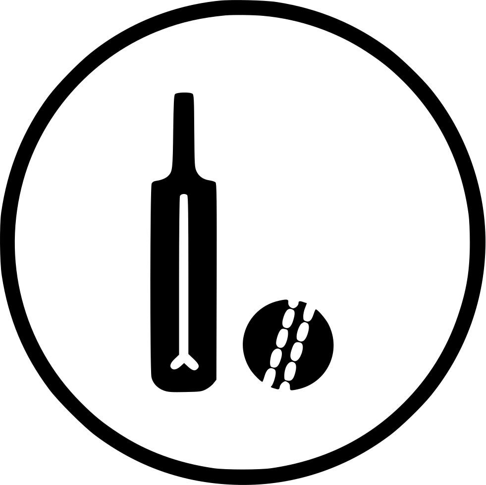 Download Cricket Ball Bat Equipment Batsman Svg Png Icon Free - Cricket ...