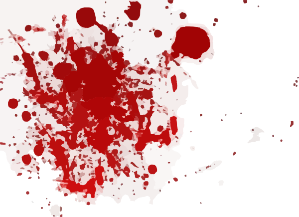 Cartoon Blood Splatter (600x435), Png Download