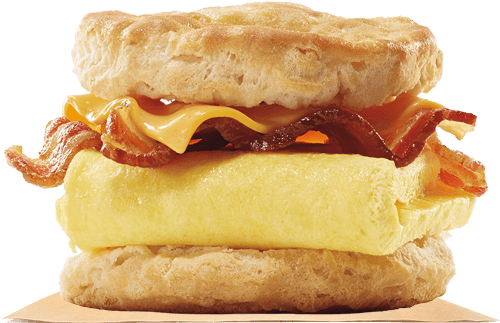 Biscuit Drawing Breakfast Sandwich - Burger King Bacon Egg Biscuit (500x540), Png Download