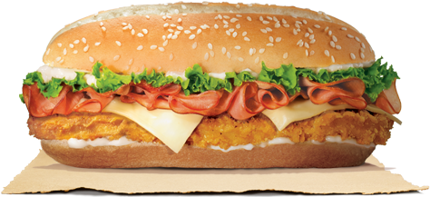 The French Long Chicken Burger - Burger King Long Chicken (500x540), Png Download
