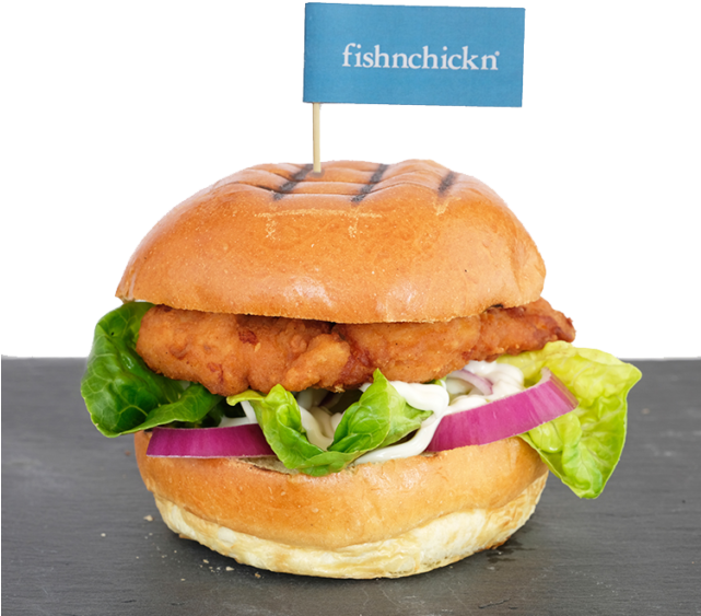 Have You Tried Our Tasty Royal Chicken Burger - Fish N Chick N (640x584), Png Download