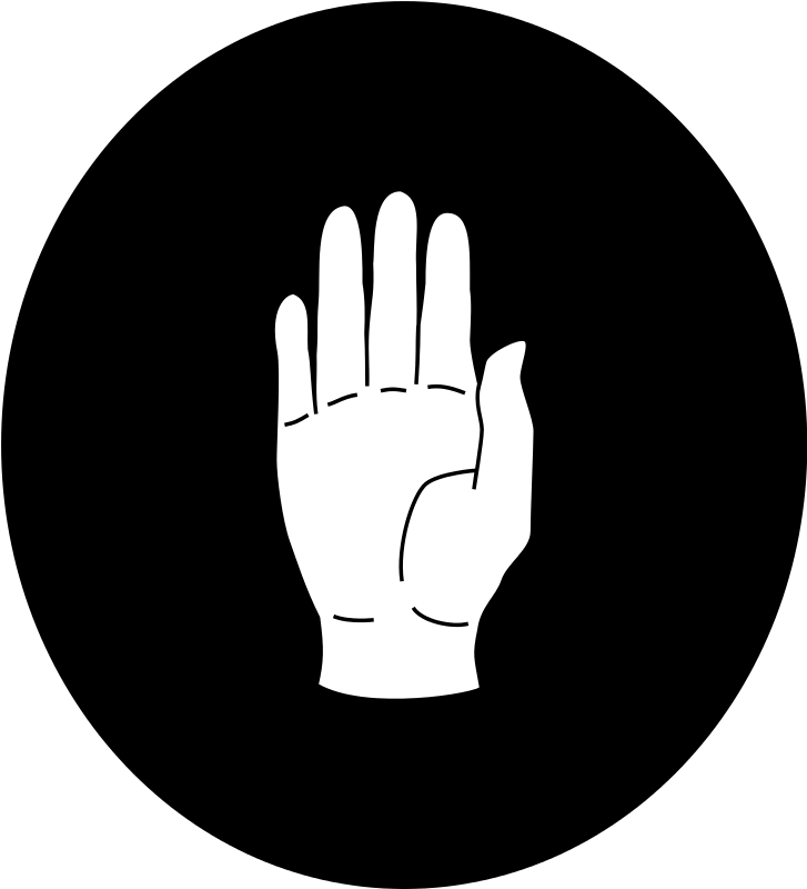 White Hand Of Saruman - Microphone White Symbol Png (727x800), Png Download