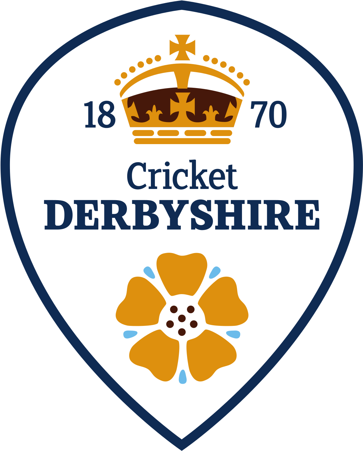 Kent Cricket Durham-logo Somersetcricket - Derbyshire Cricket Logo (833x1024), Png Download