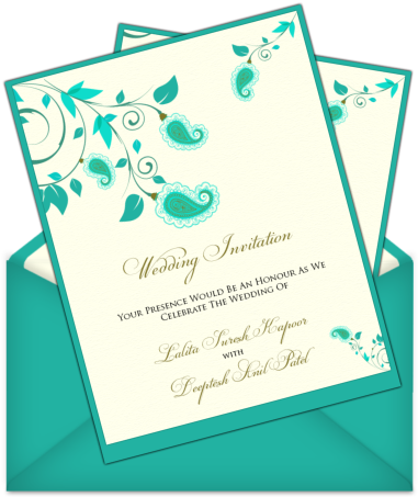 Price - - Wedding Invitation (406x471), Png Download