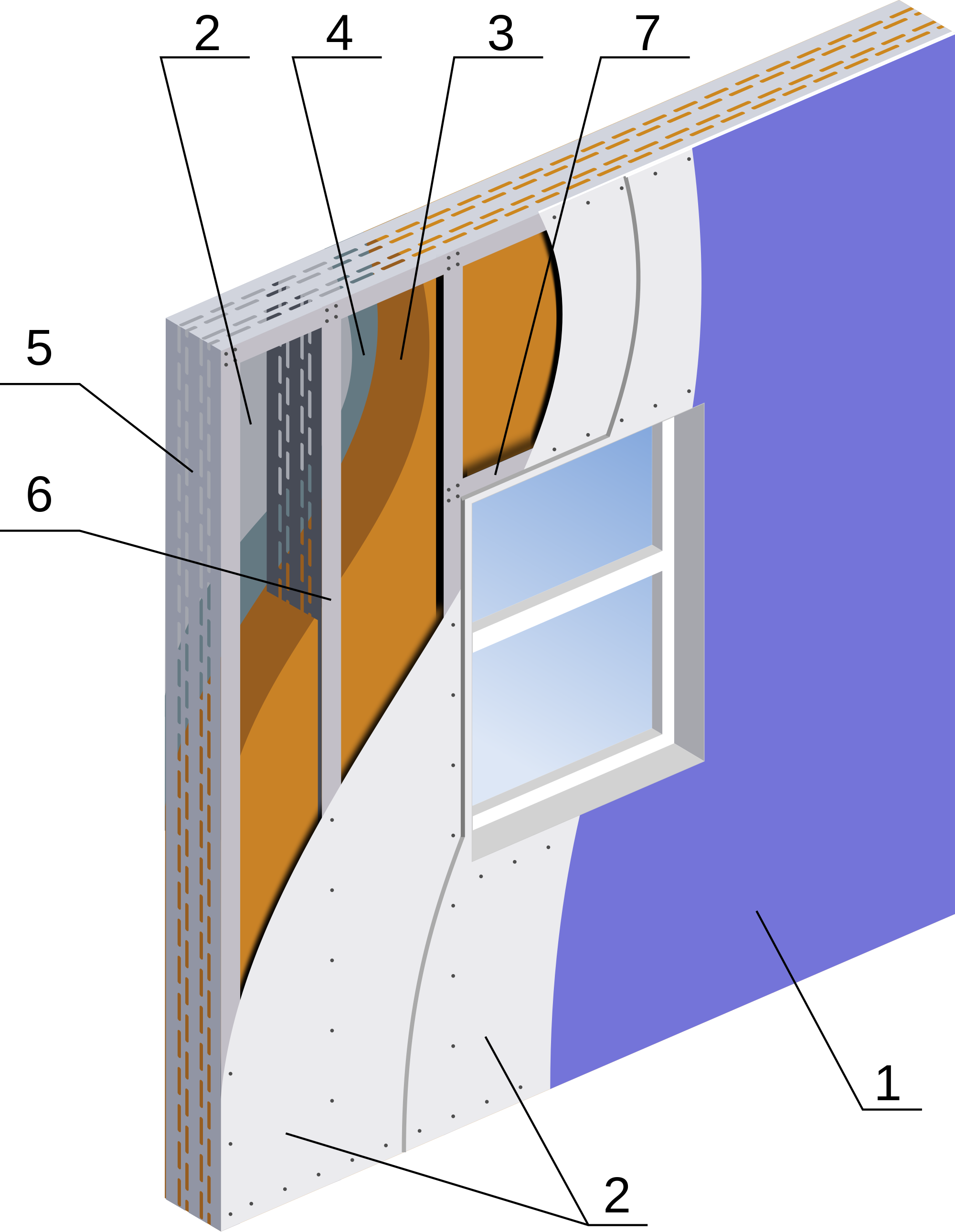 Open - Light Gauge Steel Wall (2000x2580), Png Download