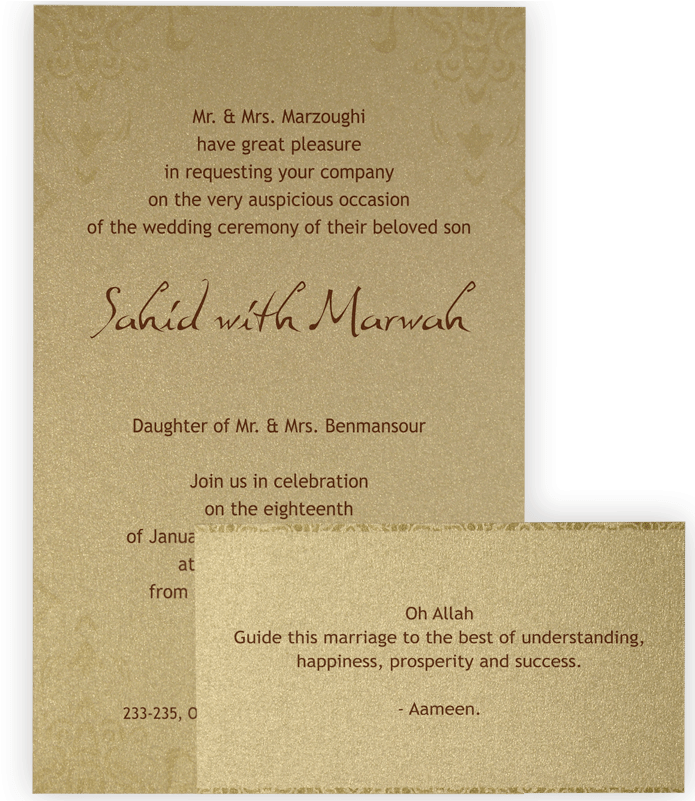 Download Fine Muslim Wedding Invitations Uk Elaboration Invitation Muslim Indian Wedding Cards Full Size Png Image Pngkit