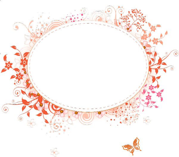 Oval Frame Pink Png (600x539), Png Download