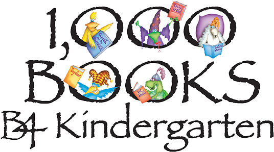 1000 Books Before Kindergarten 1000books - 1000 Book (550x300), Png Download