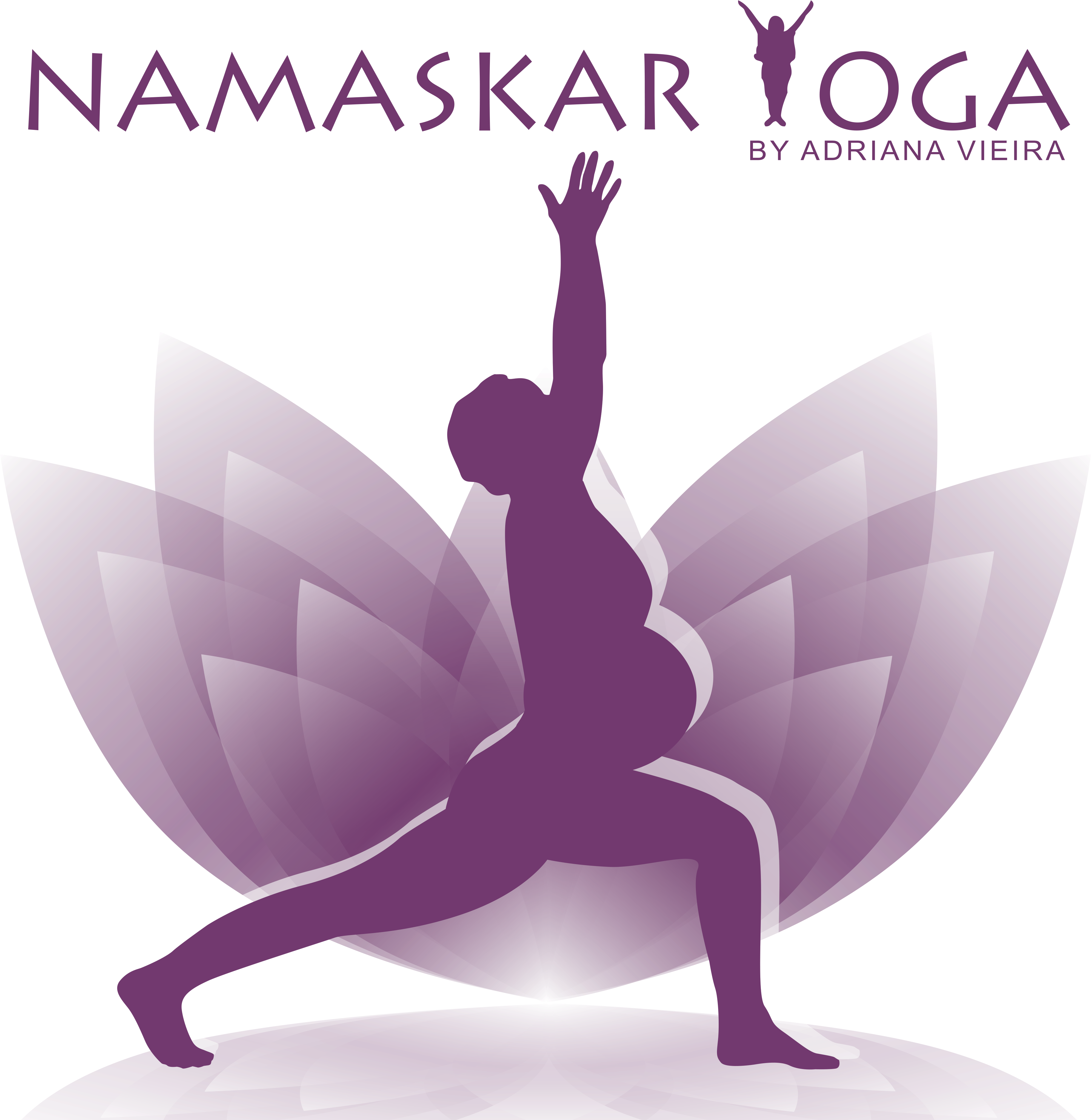Download Namaskar Yoga Highresolution Logo Png 24bit - Yoga (3993x4087), Png Download