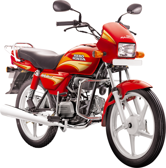 Hero Bike Png Download - Hero Splendor Plus Png (568x576), Png Download